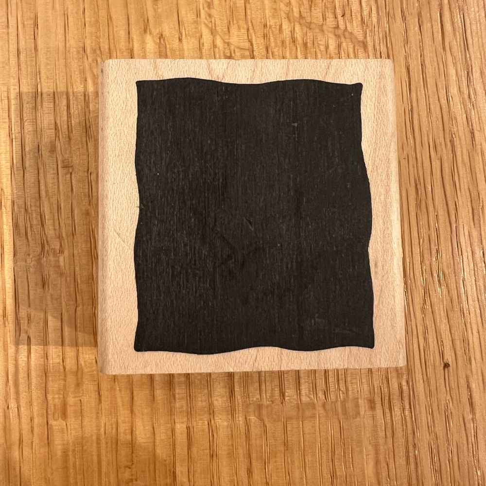DeNami Design Wood Mounted Rubber Stamp
 Solid square